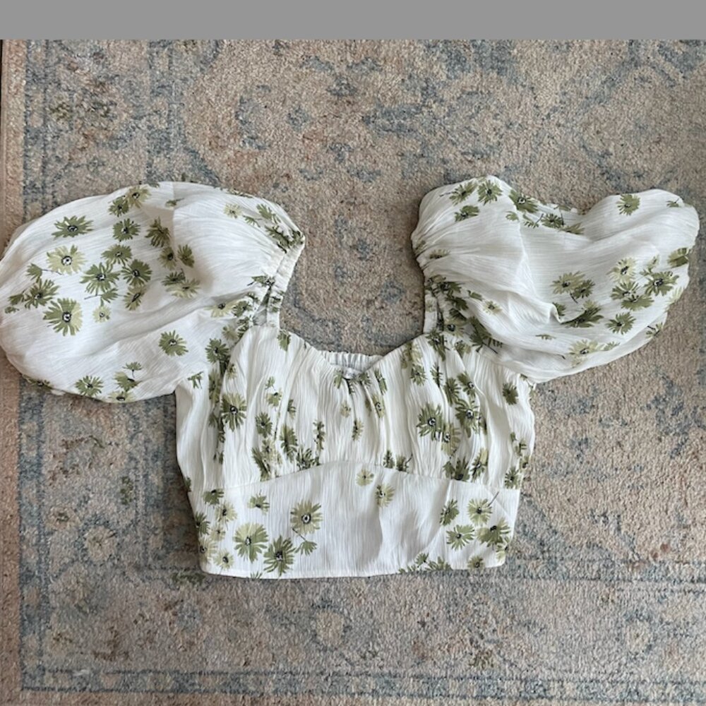 Abercrombie & Fitch floral blouse women's size Small